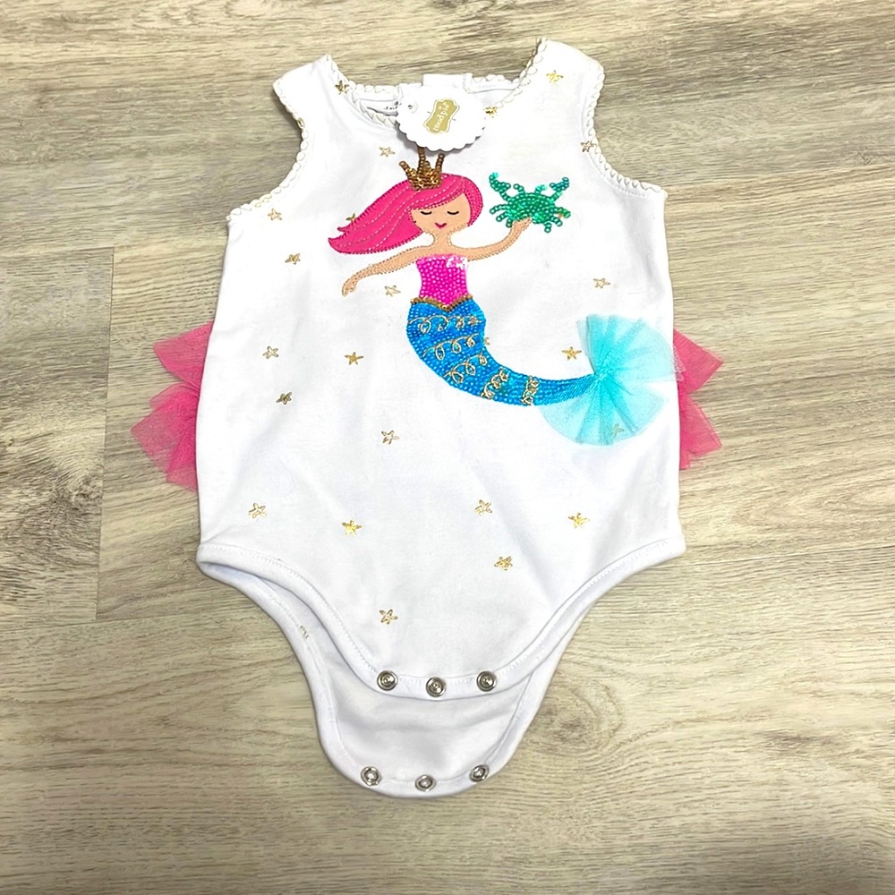 Mud Pie Mermaid Romper 9-12M